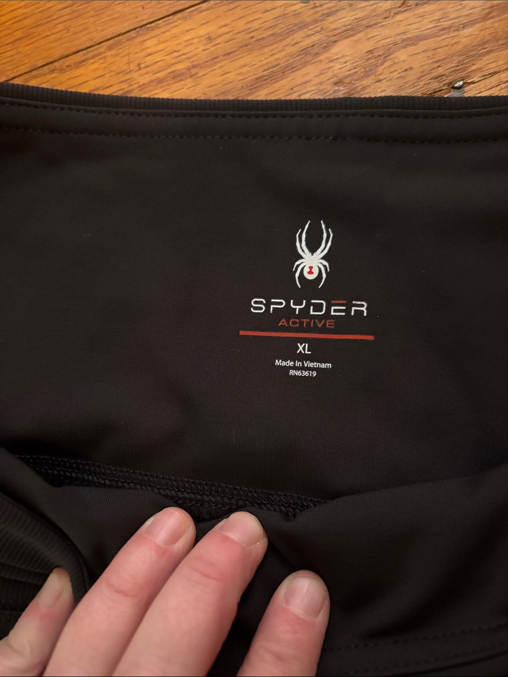 Spyder Active Black Leggings Workout Pants Pockets - Picture 2 of 5